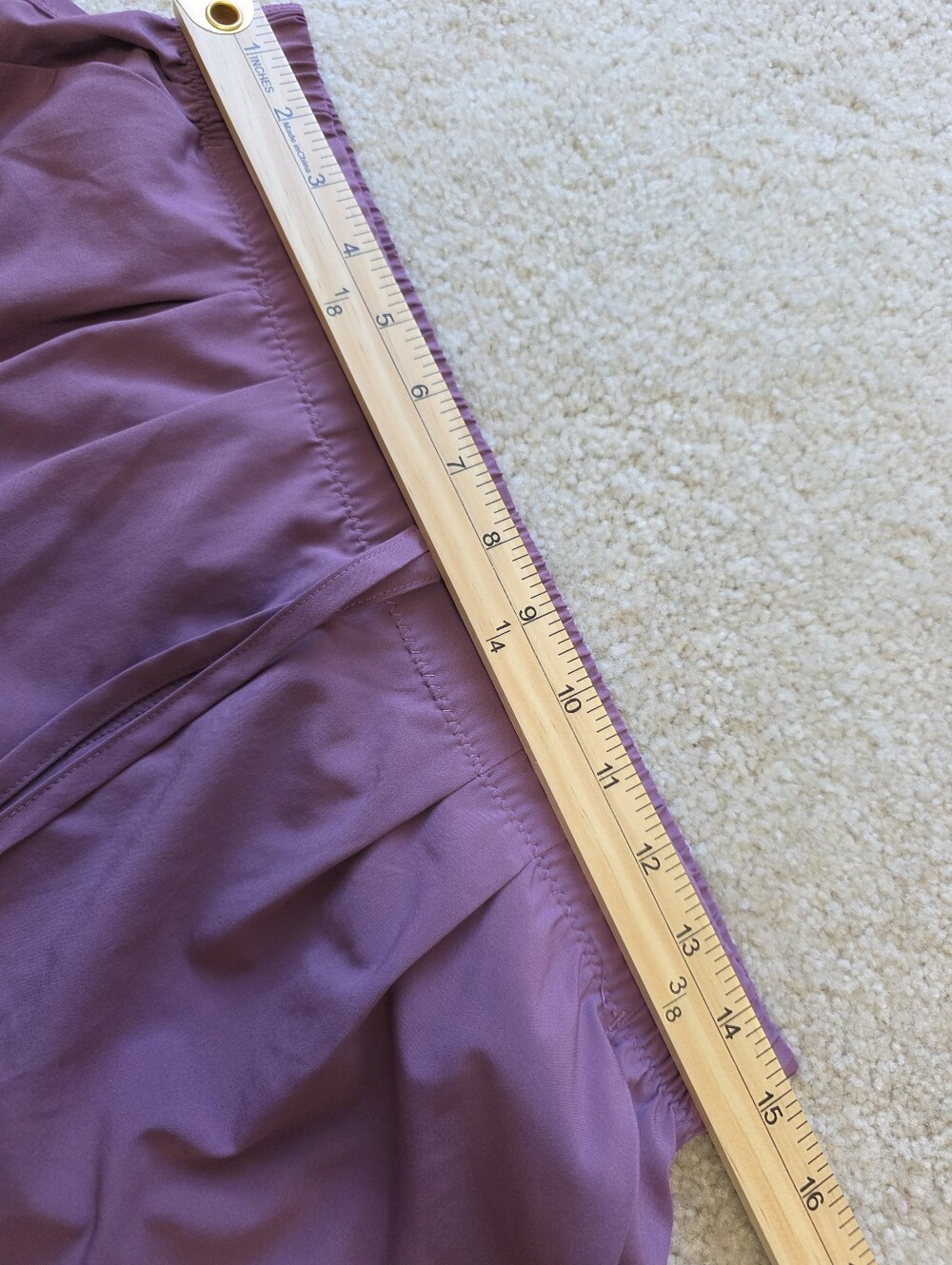 Zyia Women’s Lavender Elastic-Waist Athletic Shorts with Drawstring Size M - Picture 6 of 6